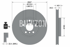Front brake disc (307x24mm)