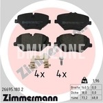 Front brake pads (307x24mm diameter)
