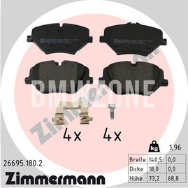 Front brake pads (307x24mm diameter)