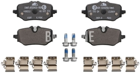 Rear brake pads (280x10mm / 300x20mm diameter)