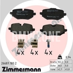 Rear brake pads (280x10mm / 300x20mm diameter)