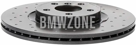 Front brake disc (330x24mm) perforated