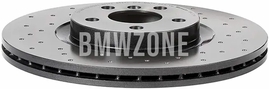 Front brake disc (330x24mm) perforated