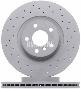 Front brake disc (330x24mm) perforated