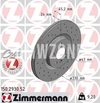 Front brake disc (330x24mm) perforated