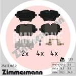 Front brake pads (330x24mm diameter)