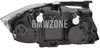 Headlight Halogen left E90/E91 H7+H7 with leveling motor