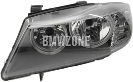 Headlight Halogen left E90 LCI/E91 LCI H7+H7 with leveling motor