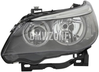 Headlight Halogen left E60/E61 H7+H7 with leveling motor
