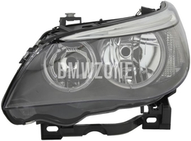 Headlight Halogen left E60/E61 H7+H7 with leveling motor