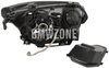 Headlight Bi-Xenon left E60/E60 M5/E61 D1S+H7 non adaptive