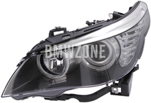 Headlight Halogen left E60 LCI/E61 LCI/E61 LCI M5 H7+H7 with leveling motor