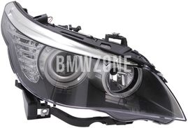 Headlight Halogen right E60 LCI/E61 LCI/E61 LCI M5 H7+H7 with leveling motor