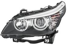 Headlight Halogen left E60 LCI/E61 LCI/E61 LCI M5 H7+H7 with leveling motor