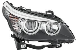 Headlight Halogen right E60 LCI/E61 LCI/E61 LCI M5 H7+H7 with leveling motor