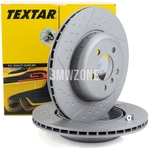Rear brake disc (345x24mm) M-Performance perforated / 185mm brake drum