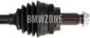 Front drive shaft right 3' E9x