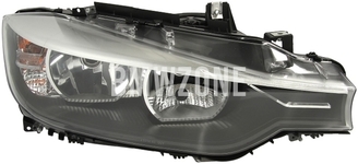 Headlight Halogen right F30/F31 H7+H7 with leveling motor