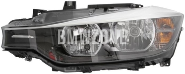 Headlight Halogen left F30/F31 H7+H7 with leveling motor