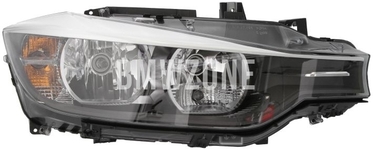 Headlight Halogen right F30/F31 H7+H7 with leveling motor