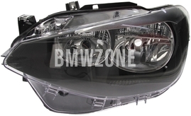 Headlight Halogen left F20/F21 H7+H7 with leveling motor