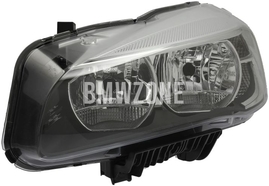 Headlight Halogen left F45/F45 LCI, F46/F46 LCI H7+H7 with leveling motor