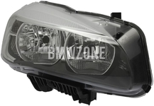 Headlight Halogen right F45/F45 LCI, F46/F46 LCI H7+H7 with leveling motor