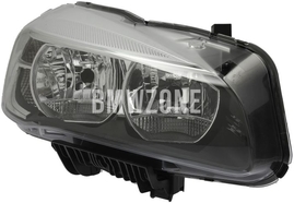 Headlight Halogen right F45/F45 LCI, F46/F46 LCI H7+H7 with leveling motor