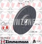 Front right brake disc (395x36mm) M-Performance perforated