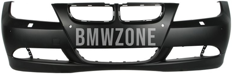 Front standard bumper E90/E91 with holes for washers, with holes for parking sensors