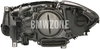 Headlight Halogen right F10/F10 M5/F11 H7+H7 with leveling motor