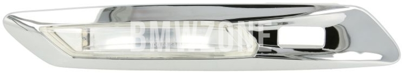 Clear fender side indicator left F10/F11 with hole for PDC