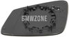 Outside mirror glass right F07/F07 LCI, F10/F10 LCI, F11/F11 LCI passenger side