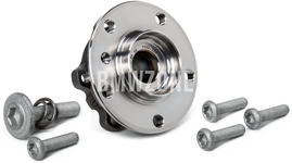 Front wheel bearing hub generation Fx with grooving for drive shaft