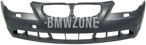 Front standard bumper E60/E61 with holes for washers, with holes for parking sensors