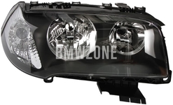 Headlight Halogen right X3 E83 H7+H7 with leveling motor // white turn signal