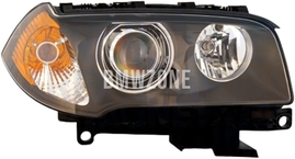 Headlight Bi-Xenon right X3 E83 D2S+H7 non adaptive // yellow turn signal