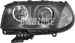 Headlight Bi-Xenon left X3 E83 D2S+H7 adaptive // white turn signal