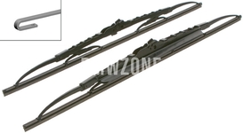 Windscreen wiper blades X3 E83/X3 E83 LCI 550+500mm // with spoiler