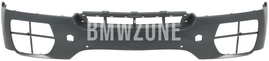 Front upper bumper X6 E71/X6 E71 LCI with holes for parking sensors