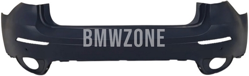 Rear upper bumper X6 E71/X6 E71 LCI with holes for parking sensors