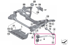 Front control arm right front Fx series 1,2,3,4