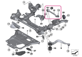 Front control arm xDrive left rear Fx series 1,2,3,4