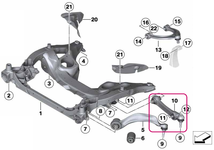 Front control arm right rear Fx series 5,6