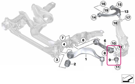 Front control arm ball joint (rear arm) xDrive Fx series 5,6,7
