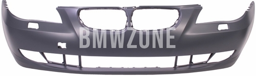 Front standard bumper E60 LCI/E61 LCI with holes for washers, without holes for parking sensors