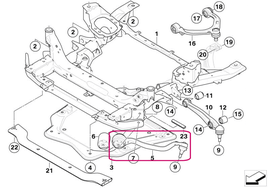 Front control arm right front X5 E70, X6 E71