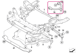 Front control arm left upper X5 E70, X6 E71