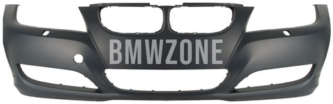 Front standard bumper E90 LCI/E91 LCI with holes for washers, without holes for parking sensors