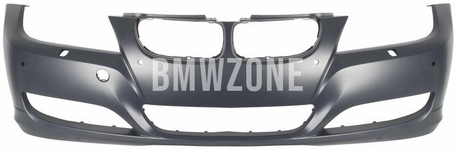 Front standard bumper E90 LCI/E91 LCI with holes for washers, with holes for parking sensors